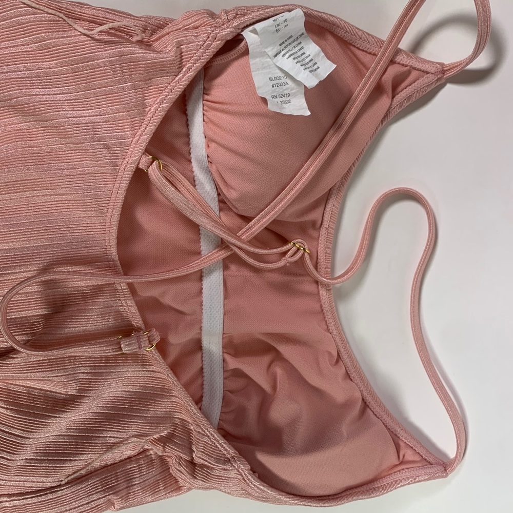 Bikini Lab Luster Ribbed One Piece - Picture 9 of 11
